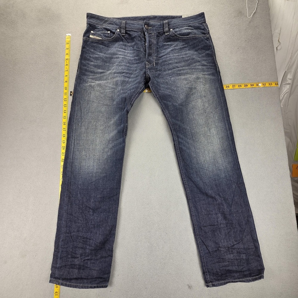 Diesel Jogger Pants Mens 36X32 Medium Wash Blue Denim Krooley Jogg Tapered